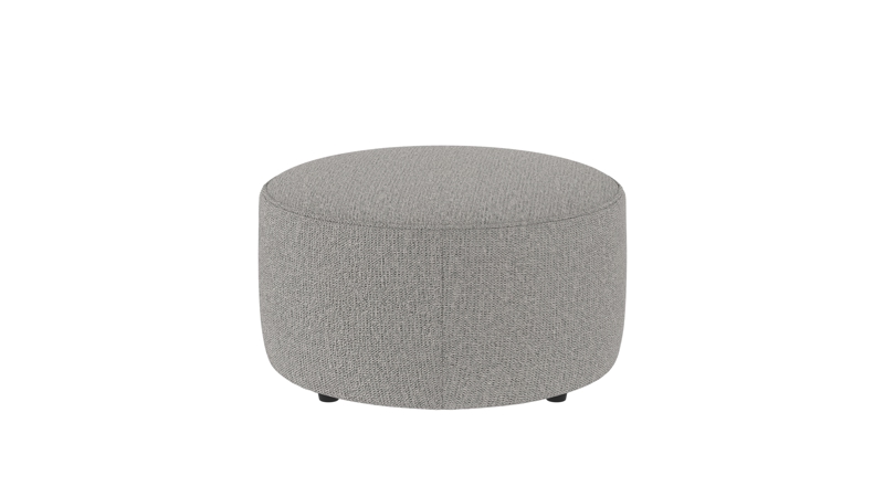 148332 b sb A Joplin pouf Ø70 grey fabric Max #180 (c2).