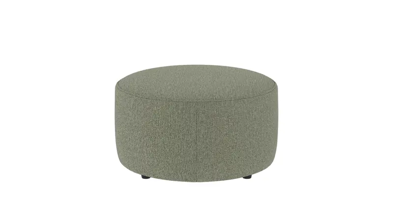 148331 b sb A Joplin pouf Ø70 green fabric Max #55 (c2).