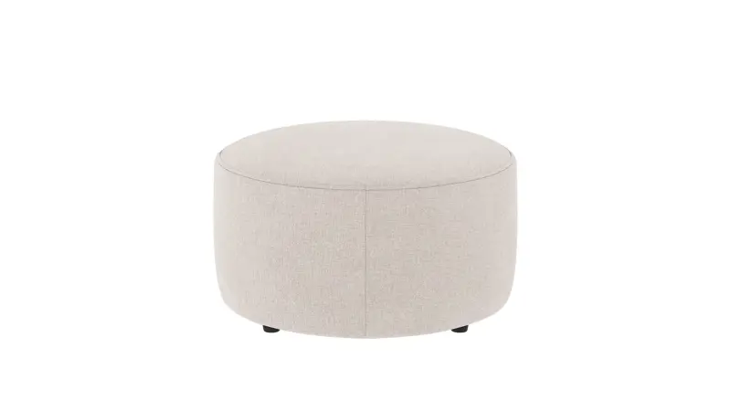 148316 b sb A Joplin pouf Ø70 light beige fabric Brenda #22 (c1).