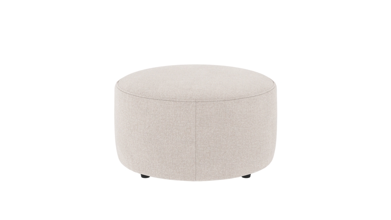 148316 b sb A Joplin pouf Ø70 light beige fabric Brenda #22 (c1).
