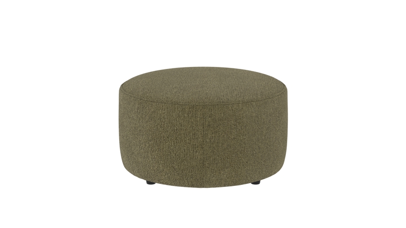 148336 b sb A Joplin pouf Ø70 dark green fabric Max #88 (c2).
