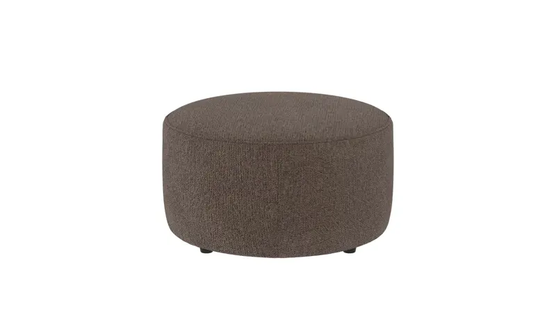 148337 b sb A Joplin pouf Ø70 brown-grey fabric Max #176 (c2).