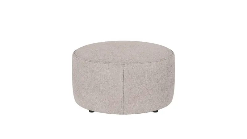 148360 b sb A Joplin pouf Ø70 white fabric Greg #1 (c2).