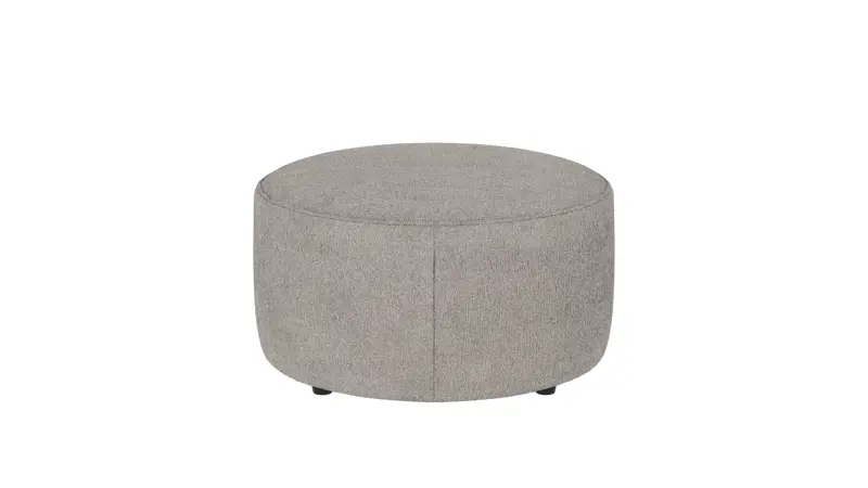 148363 b sb A Joplin pouf Ø70 light grey fabric Greg #17 (c2).