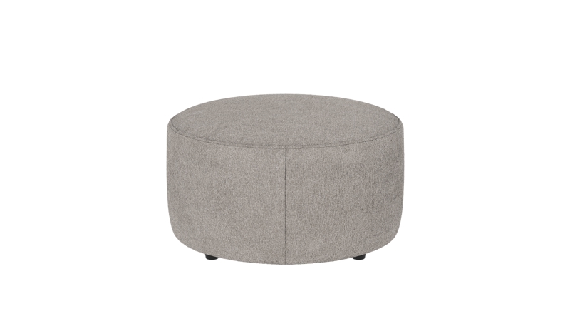 148363 b sb A Joplin pouf Ø70 light grey fabric Greg #17 (c2).