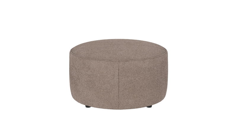 148361 b sb A Joplin pouf Ø70 light beige fabric Greg #3 (c2).