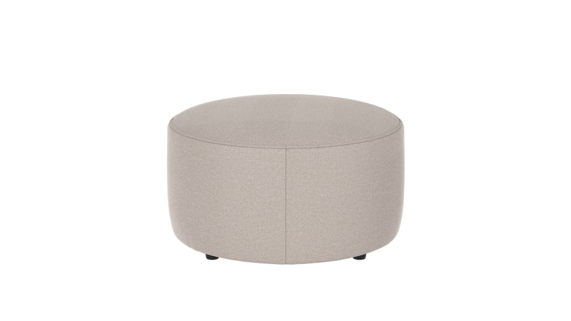 148380 b sb A Joplin pouf Ø70 light beige fabric Rita #1 (c2).