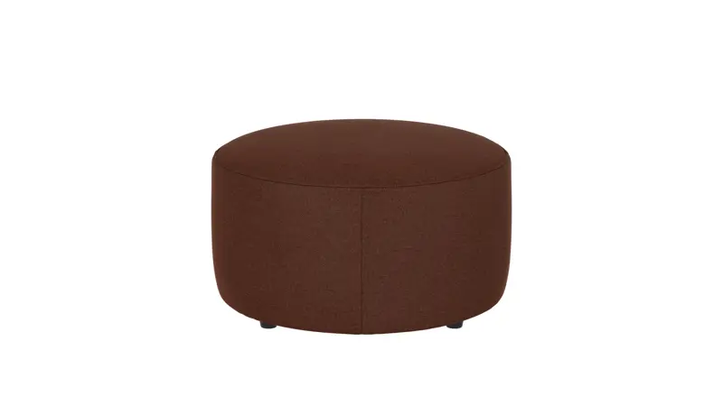148382 b sb A Joplin pouf Ø70 red fabric Rita #96 (c2).