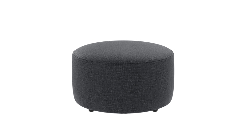 148403 b sb A Joplin pouf Ø70 dark blue fabric Robin #90 (c3).
