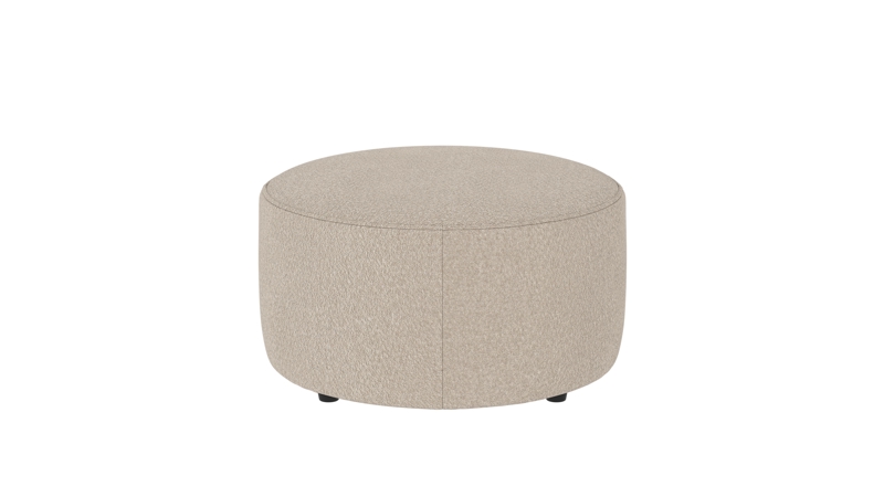 148421 b sb A Joplin pouf Ø70 light beige fabric Anna #2 (c3).