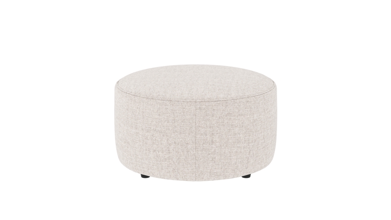 148440 b sb A Joplin pouf Ø70 light beige fabric Oscar #1 (c3).