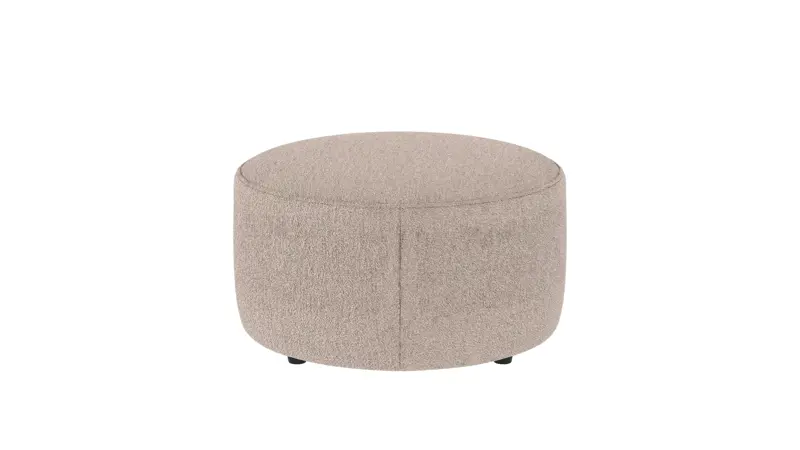 148460 b sb A Joplin pouf Ø70 light beige fabric Alice #01 (c4).