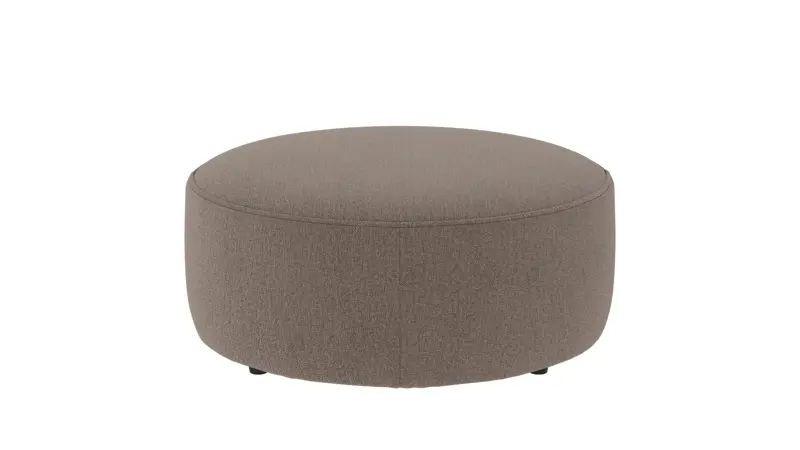 148612 b sb A Joplin pouf Ø90 beige fabric Brenda #34 (c1).