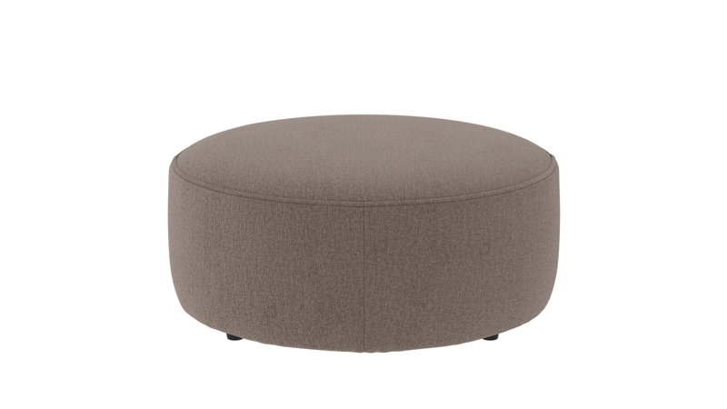 148612 b sb A Joplin pouf Ø90 beige fabric Brenda #34 (c1).