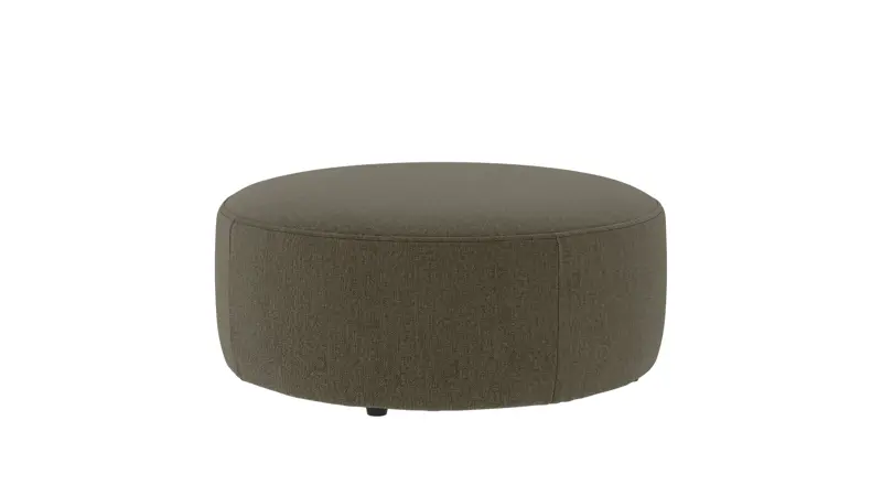 148615 b sb B Joplin pouf Ø90 green fabric Brenda #77 (c1).