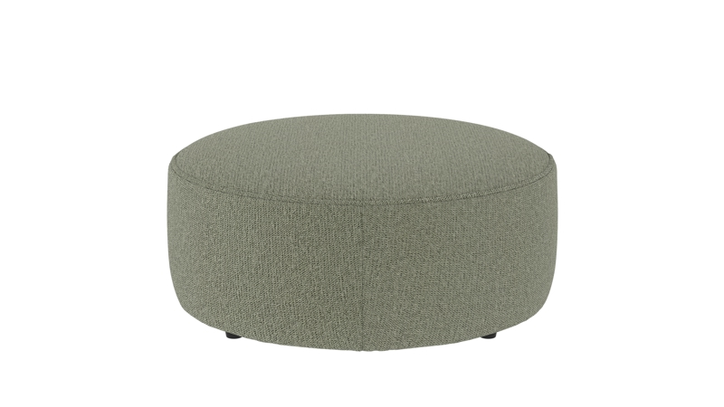 148631 b sb A Joplin pouf Ø90 green fabric Max #55 (c2).