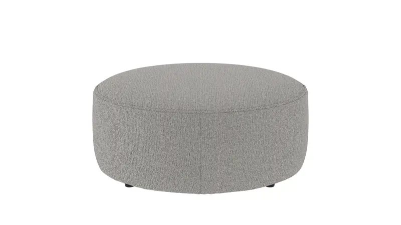 148632 b sb A Joplin pouf Ø90 grey fabric Max #180 (c2).
