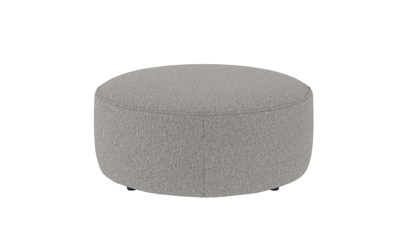 148632 b sb A Joplin pouf Ø90 grey fabric Max #180 (c2).