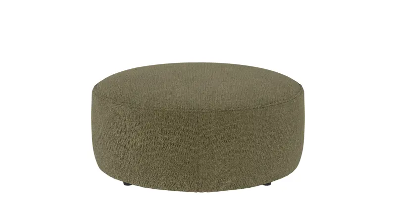 148636 b sb A Joplin pouf Ø90 dark green fabric Max #88 (c2).