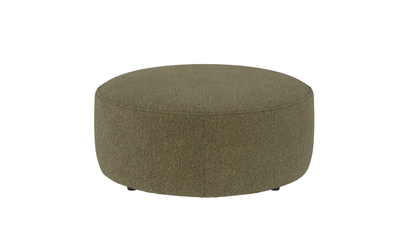 148636 b sb A Joplin pouf Ø90 dark green fabric Max #88 (c2).
