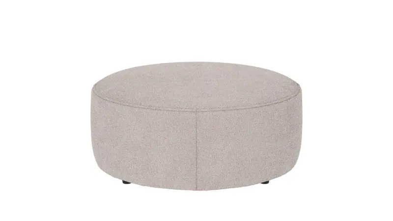 148660 b sb A Joplin pouf Ø90 white fabric Greg #1 (c2).