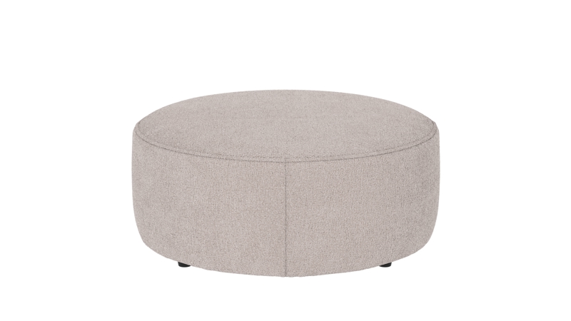 148660 b sb A Joplin pouf Ø90 white fabric Greg #1 (c2).