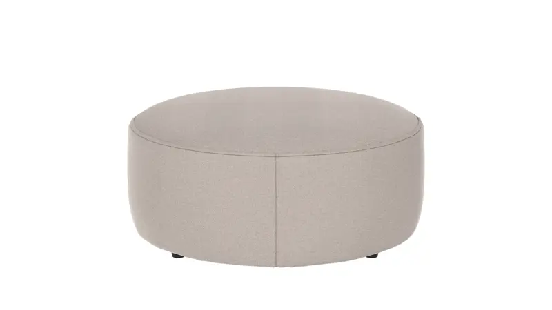 148680 b sb A Joplin pouf Ø90 light beige fabric Rita #1 (c2).
