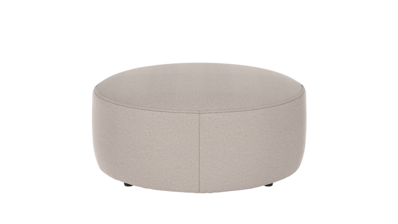 148680 b sb A Joplin pouf Ø90 light beige fabric Rita #1 (c2).