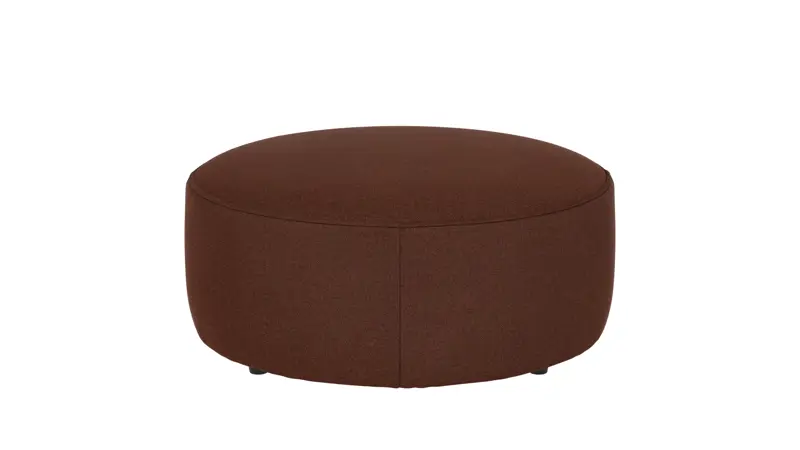 148682 b sb A Joplin pouf Ø90 red fabric Rita #96 (c2).