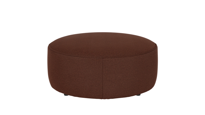 148682 b sb A Joplin pouf Ø90 red fabric Rita #96 (c2).