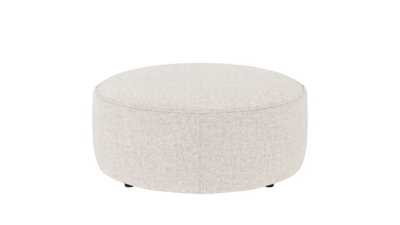 148740 b sb A Joplin pouf Ø90 light beige fabric Oscar #1 (c3).