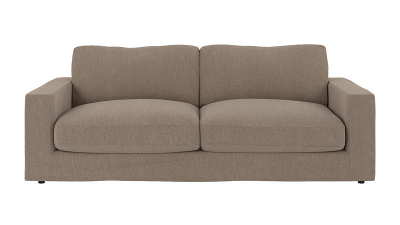 260260 b sb A Langdon 3-seater sofa nougat fabric Casual #04.