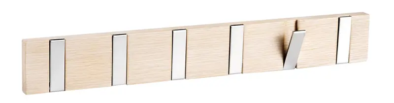 134341 b sb b Confetti hanger 6 flip hooks whitepigm. oak.