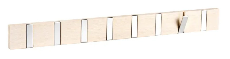 134346 b sb b Confetti hanger 8 flip hooks whitepigm. oak.