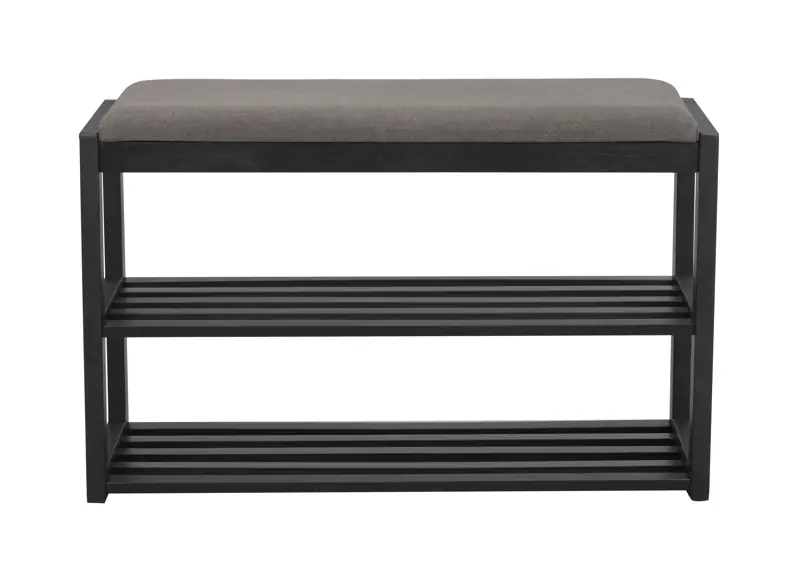 134362 b sb a Confetti bench shoe stand black oak.