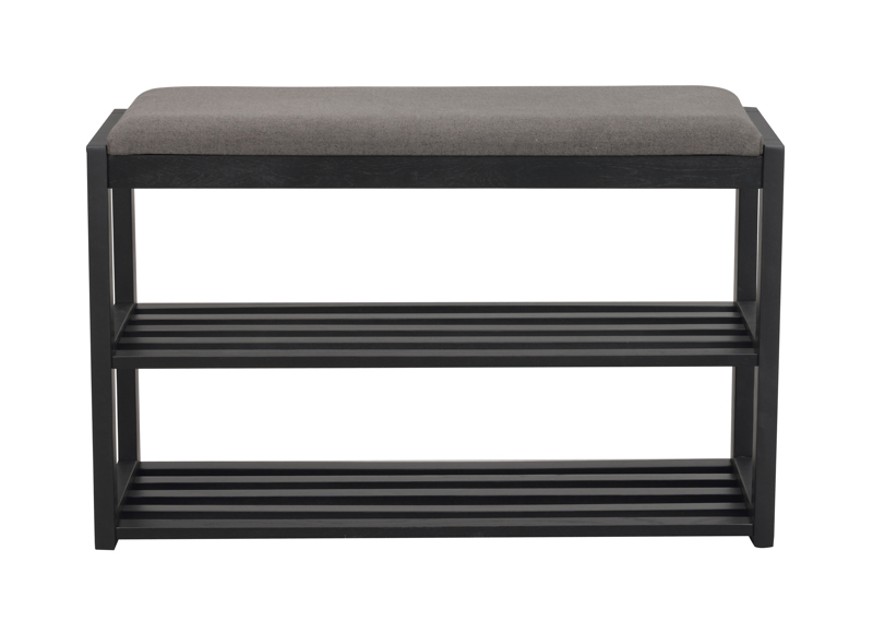 134362 b sb a Confetti bench shoe stand black oak.