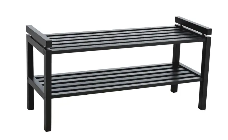 134327 b sb a Confetti shoe stand black oak.