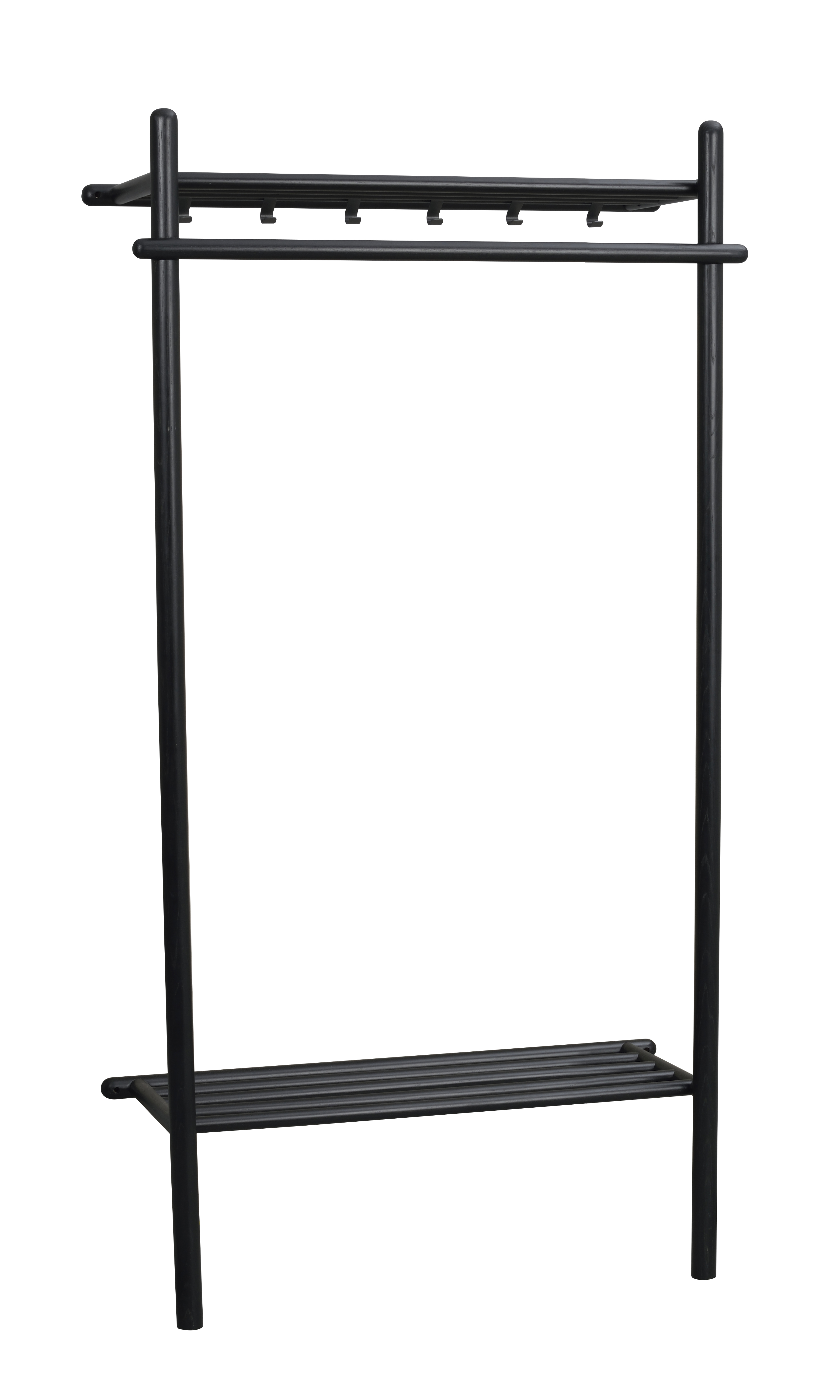 Milford clothes stand, Black, 91x39x181 cm | Rowico Home