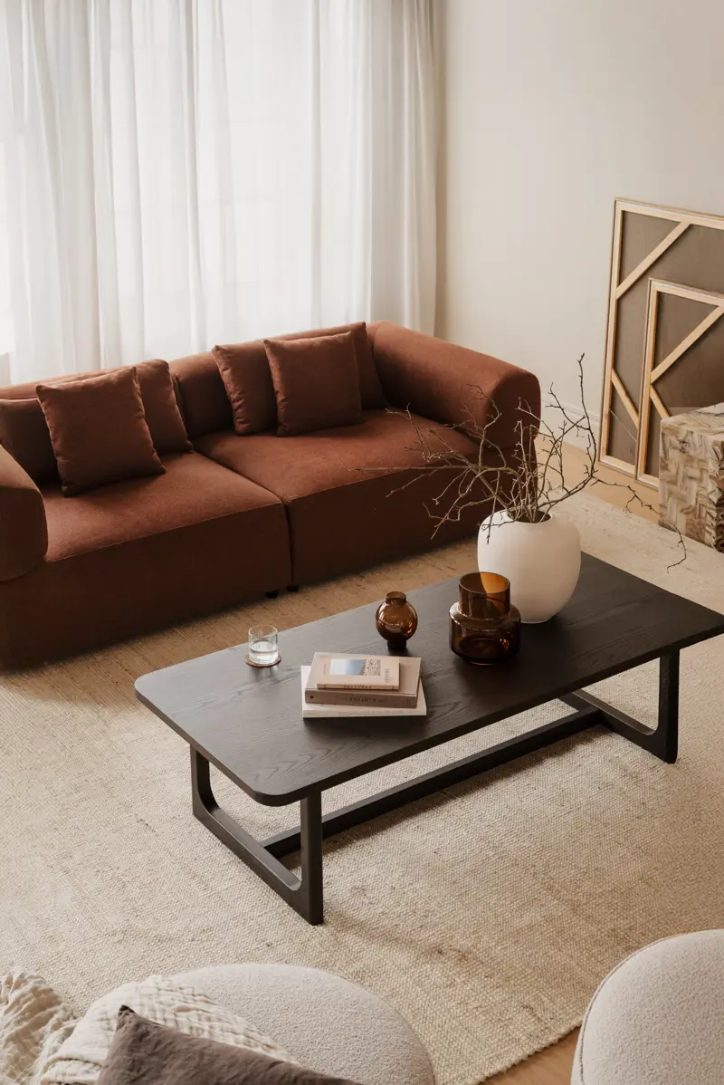 Driscoll couchtisch, Braun, 160x70 cm