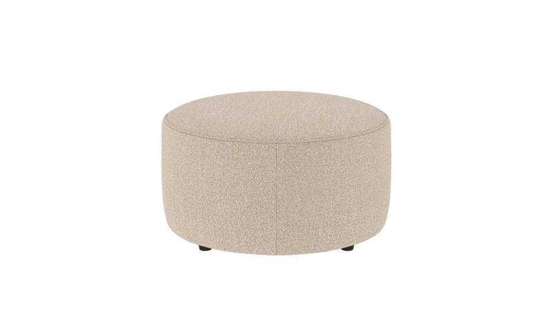 148490 b sb A Joplin pouf Ø70 light beige fabric Sandra #903 (c2).