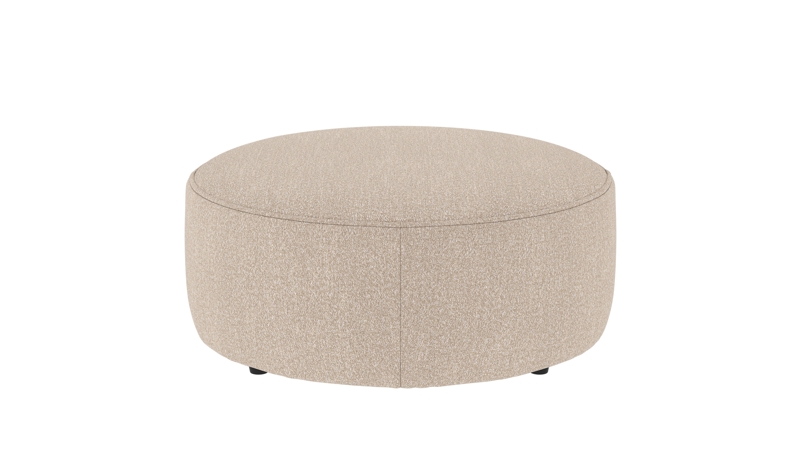 148790 b sb A Joplin pouf Ø90 light beige fabric Sandra #903 (c2).