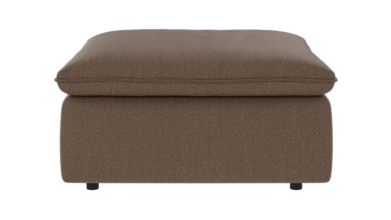 219425 b sb A Rawlins foot stool brown fabric Sandra #103 (c2).