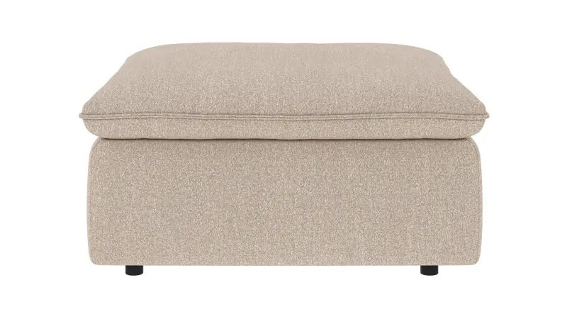 219421 b sb A Rawlins foot stool light beige fabric Sandra #903 (c2).