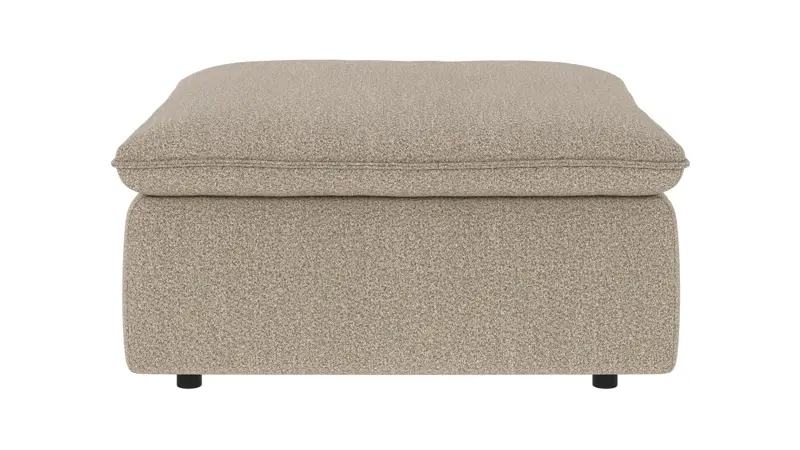 219423 b sb A Rawlins foot stool dark beige fabric Sandra #904 (c2).