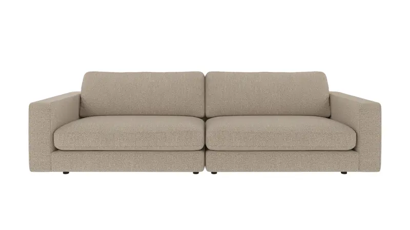 153034 b sb A Duncan sofa 3-seater dark beige fabric Sandra #904 (c2).