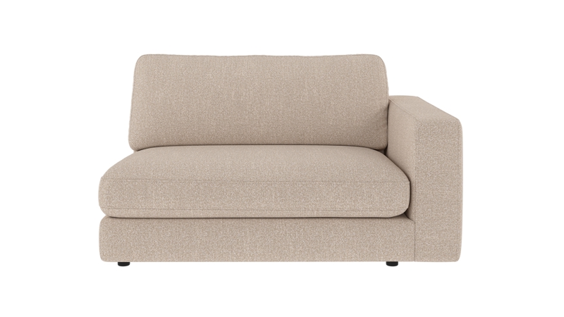 153020 b sb A Duncan 1,5 seater R light beige fabric Sandra #903 (c2).