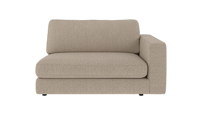 153040 b sb A Duncan 1,5 seater R dark beige fabric Sandra #904 (c2).