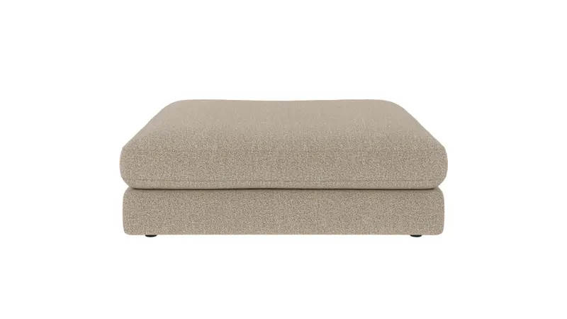 153030 b sb A Duncan foot stool dark beige fabric Sandra #904 (c2).