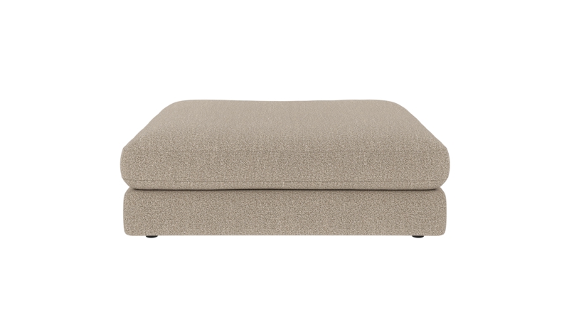 153030 b sb A Duncan foot stool dark beige fabric Sandra #904 (c2).