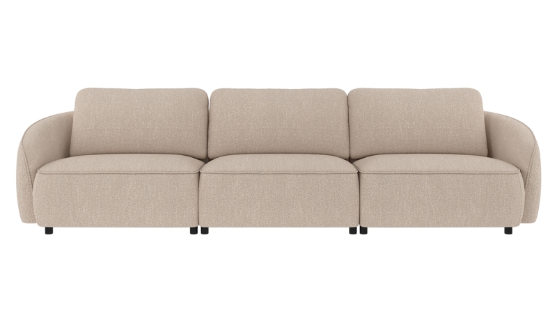 242151 b sb A Norris sofa 4-seater light beige fabric Sandra #903 (c2).